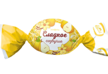 Конфета Сладкое созвучие вкус груша с ванилью