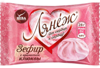 Зефир " Лянеж" с ароматом клюквы 
